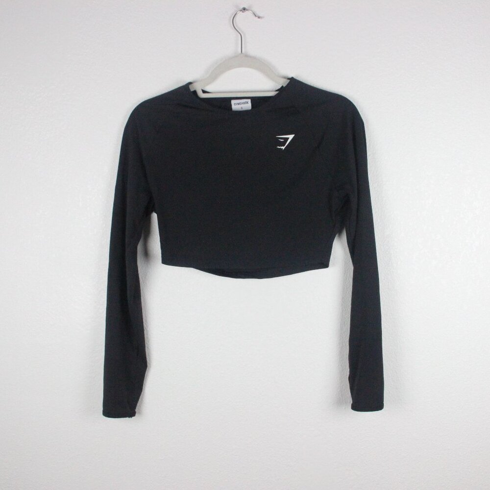 Gymshark, Crop Top, Women's S, Black